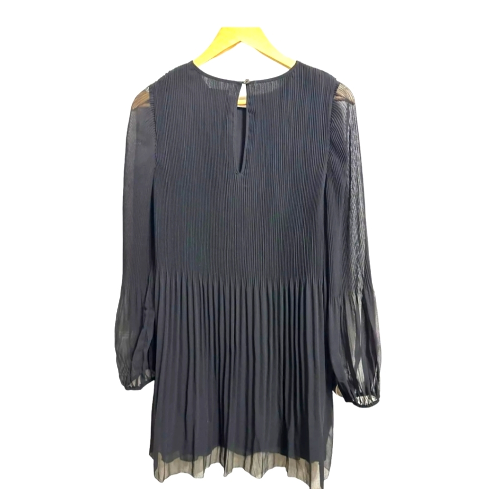 Wilfred Daydreamer mini Pleated chiffon mini dress size Small - Picture 3 of 6